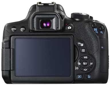Canon EOS 750D systemkamera + 18-55mm DC Irista-sett