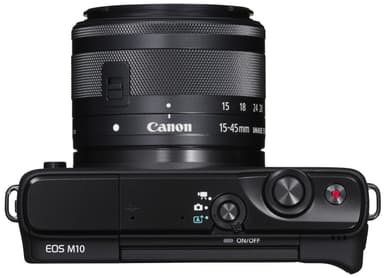 Canon EOS M10 SLT kamera + 15-45 mm objektiv (sort)