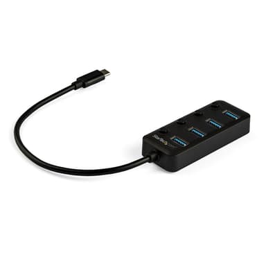 StarTech.com USB-C-hubb med 4 portar - USB-C till 4x USB 3.0 Type-A-portar med i