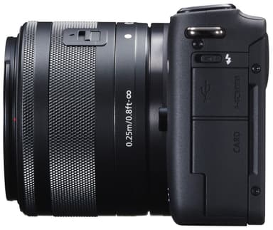 Canon EOS M10 SLT kamera + 15-45 mm objektiv (sort)