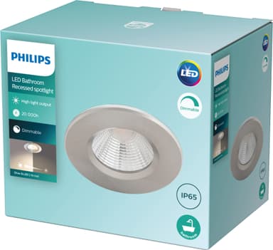 Philips Dive Ceiling spotlys 5,5W (sølv)