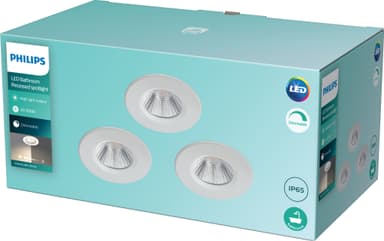 Philips Dive Ceiling spotlys 5,5W 3-pakning (hvit)