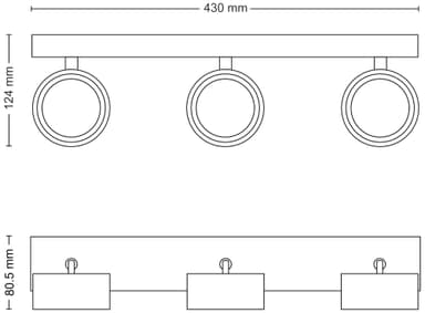 Philips Bracia spotlys 16,5 W