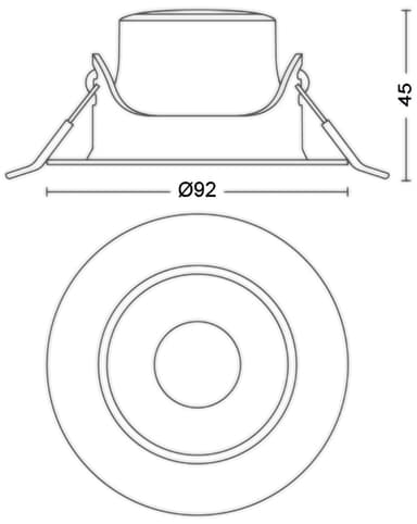 Philips Impala Ceiling spotlys 6W 1-pakning (hvit)