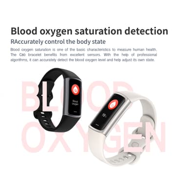 Smart klocka med puls, sömnmonitor, stegräknare IP67 Sort