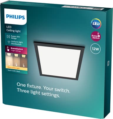 Philips Squared Touch taklampe 12W