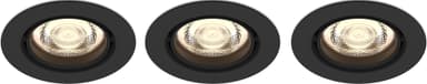 Philips Impala Ceiling spotlys 6W 3-pakning (sort)
