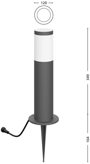 Philips GardenLink LV Utrecht hagelampe 6W (varm)