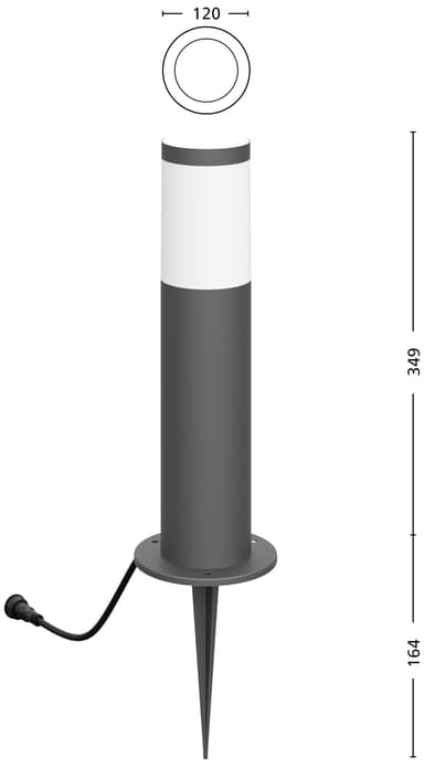 Philips GardenLink LV Utrecht hagelampe 6W (kald)