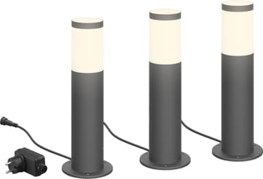Philips GardenLink LV Utrecht Pedestal sett for hagebelysning 24W 3-pk