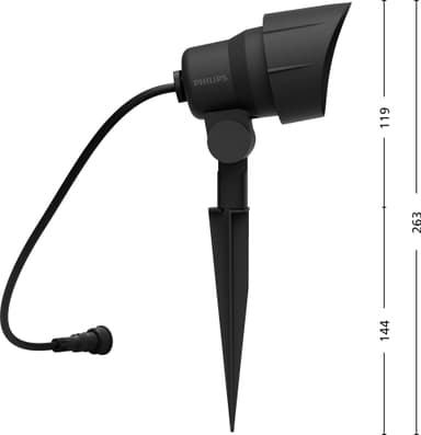 Philips GardenLink LV Spot sett for hagebelysning 24W 3-pakning