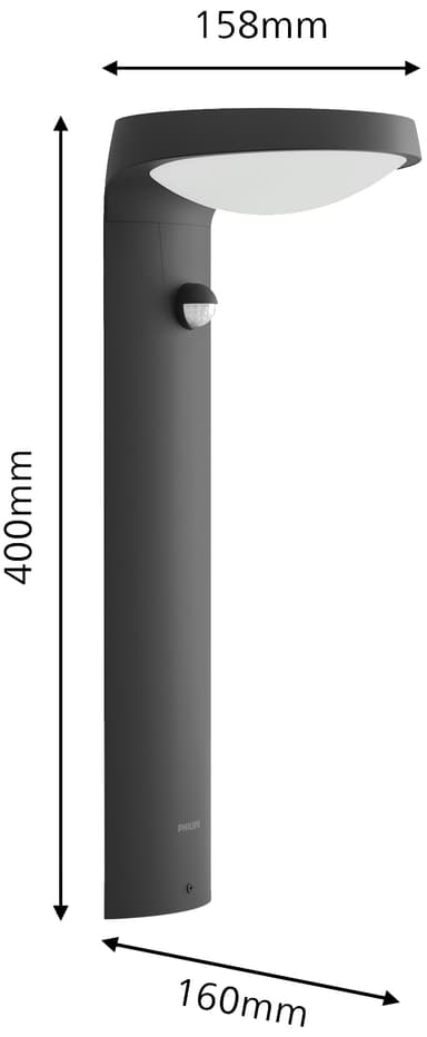 Philips Tyla IR sokkellampe med solceller 1,2W
