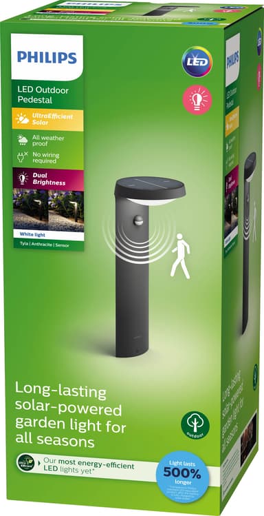 Philips Tyla IR sokkellampe med solceller 1,2W