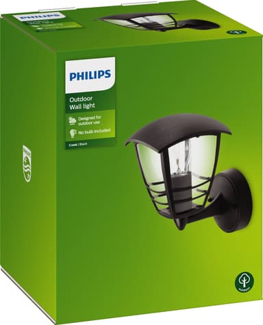 Philips Creek utendørs vegglanterne E27