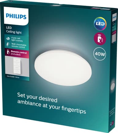 Philips Izso taklampe 40W med fjernkontroll