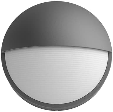 myGarden Capricorn - Vegglampe - LED - 6 W (ekvivalent 47 W) - varmt hvitt lys - halvmåne - antrasitt