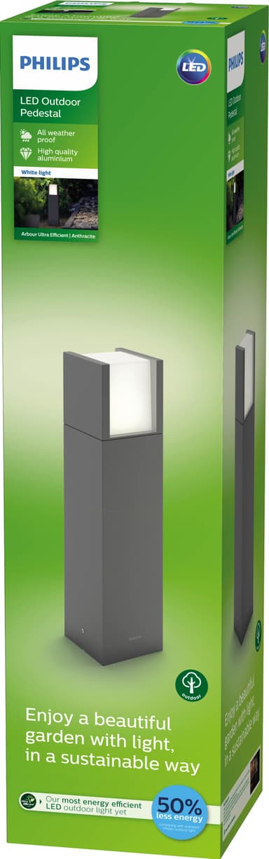 Philips Arbour utendørs sokkellampe 3,8W