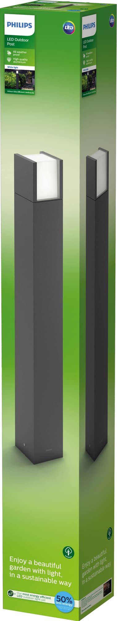 Philips Arbour utendørs stolpelampe 3,8W