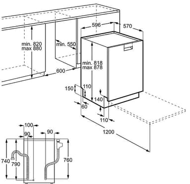Electrolux oppvaskmaskin ESF8591ROW (hvit)