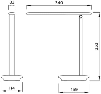 Philips Ivory skrivebordslampe 5W