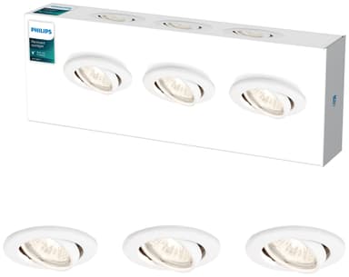 Philips Enif Ceiling armatur GU10 3-pakning
