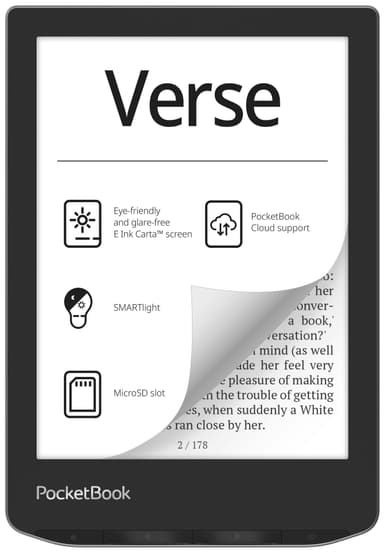 PocketBook Verse eBook lesebrett 8GB (Mist Grey)