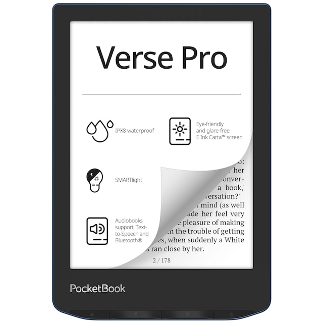 PocketBook Verse Pro eBook lesebrett 16GB (Azure)
