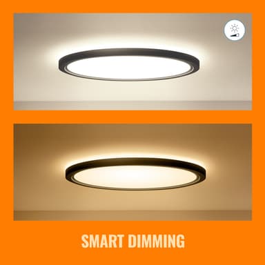 WiZ SuperSlim taklampe 32W RGB (sort)