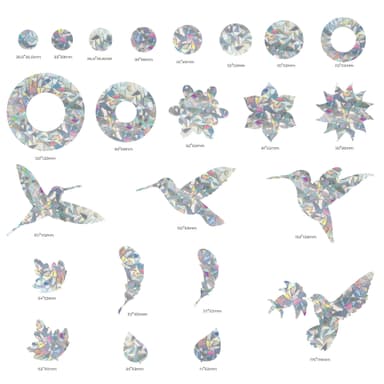 Hummingbird Anti-Collision Window Clings 2 ark