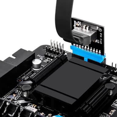 NÖRDIC vinklet USB 3.0 19 pins til Type E-adapter
