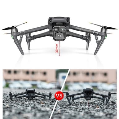 4-packs skyddande landningsställ förlängt benstödsställ för DJI Mavic 3 Pro Grå