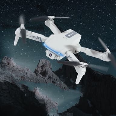 Drone med dobbeltkamera, én nøkkelkontroll, 3 hastigheter Grå