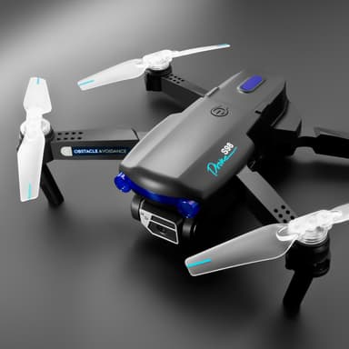 Drone med sammenleggbar design, 360° hindringer unngåelse, hindringer unngåelse Sort