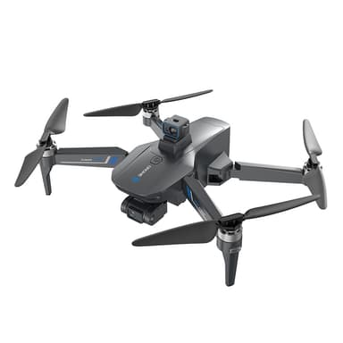 1080P Drone med sammenleggbar design, dobbeltkamera, unngåelse av hindringer Sort