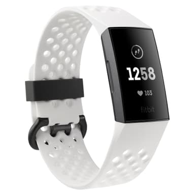 Fitbit Charge 3 Spes. Ed. aktivitetsarmbånd (hvit/grafittaluminium) Fitbit Charge 3 Spes. Ed. aktivitetsarmbånd (hvit/grafittaluminium)