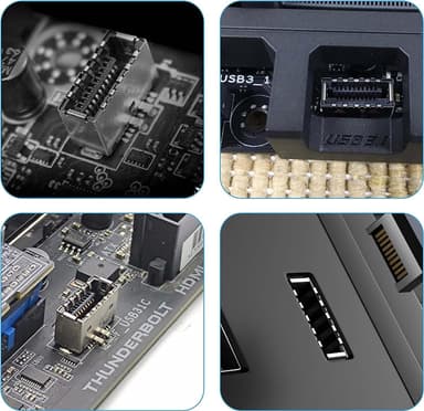 NÖRDIC USB Type-E til 20 pins USB header adapter 30cm