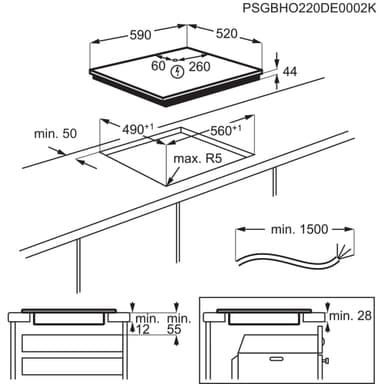 AEG Platetopp IAE64443FB (Sort)