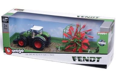 Tractor w/whirl rake Fendt 1050 Vario 10cm Grön