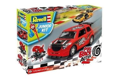 1:20 JUNIOR KIT Pull Back Rallye Car, red
