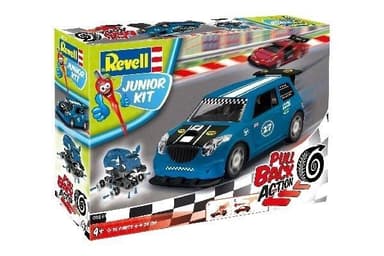 1:20 JUNIOR KIT Pull Back Rallye Car, Blå