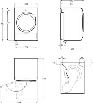 Electrolux Tørketrommel EW9H869S1 (Hvit)