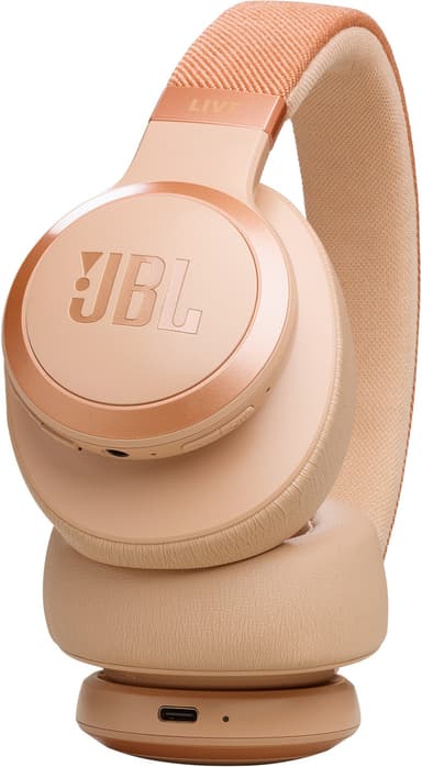 JBL Live 770NC trådløse around-ear hodetelefoner (sand)