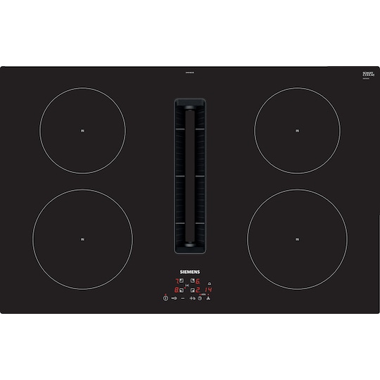 Siemens iQ300 platetopp med ventilator EH811BE15E (sort)