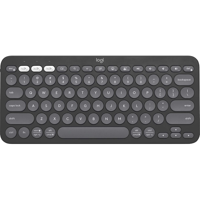 Logitech Pebble Keys 2 K380s trådløst tastatur (Grafitt)