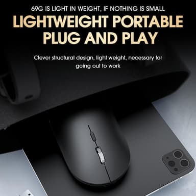 T-WOLF X2 oppladbar 2.4G+Bluetooth trådløs mus datamaskin pc