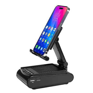 Mobiltelefonholder Bluetooth høyttaler Sammenleggbar bærbar