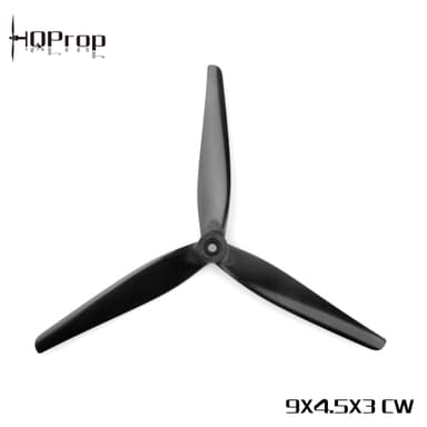 HQ MacroQuad 9X4.5X3R Black Glass Fiber (CW)