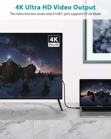 USB IF-sertifisert 1m USB3.2 Gen2 SuperSpeed ​​​​USB 10Gbps USB-C til C-kabel med strømforsyning 100W, 4K60Hz video og Emarker