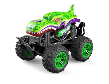 Dinosaur - Stuntbil med lys, musikk, røyk - Grønn