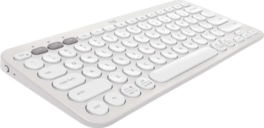 Logitech Pebble Keys 2 K380s trådløst tastatur (Off-White)